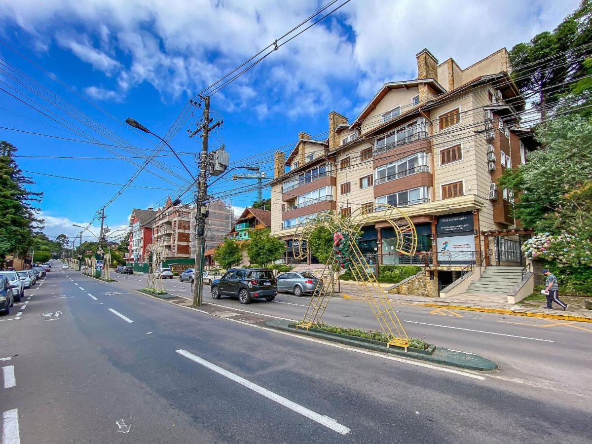 Flores Da Montanha 103B - Apto Borges De Medeiros Gramado 600 Metros Rua Coberta Exteriör bild